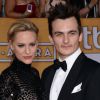 Rupert Friend et sa fiancée Aimee Mullins aux SAG Awards à Los Angeles, le 18 janiver 2014.