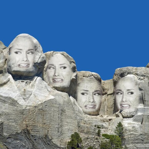Ariana Grande remplace les présidents américains sur le Mont Rushmore.
