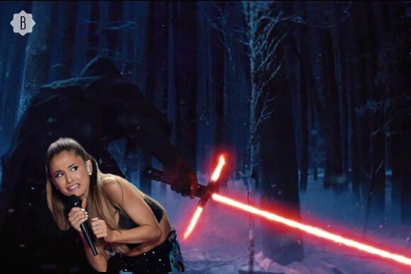 Ariana Grande a peur du nouveau sabre laser de Star Wars VII.