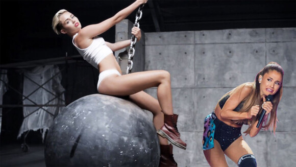 Ariana a peur de la Wrecking ball de Miley Cyrus.