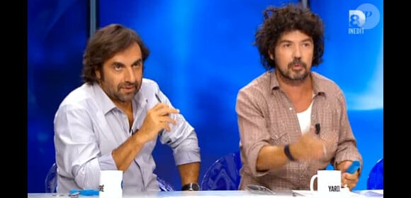 André Manoukian et Yarol Poupaud, dans Nouvelle Star 2015 sur D8, le jeudi 4 décembre 2014.