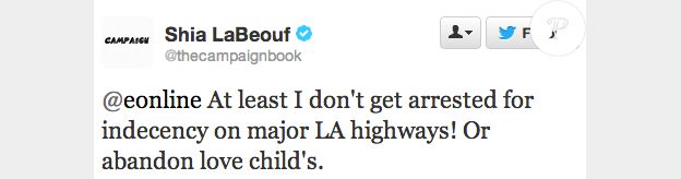 Shia Labeouf subtweete Jim Carrey.