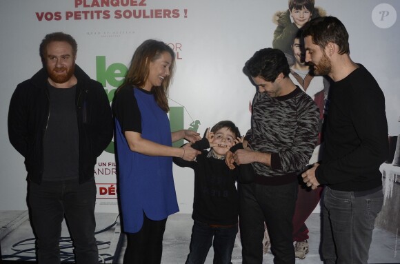 Michael Abiteboul, Annelise Hesme, Victor Cabal, Tahar Rahim et Alexandre Coffre - Avant-première du film "Le Père Noël" à l'UGC Ciné Cité Bercy à Paris le 7 décembre 2014.