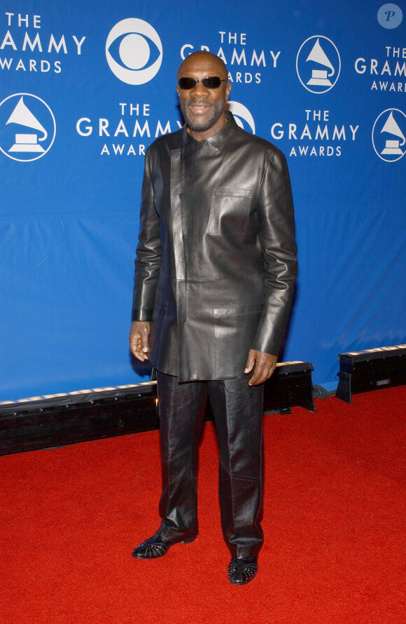 Isaac Hayes aux Grammy Awards à New York. Février 2003.