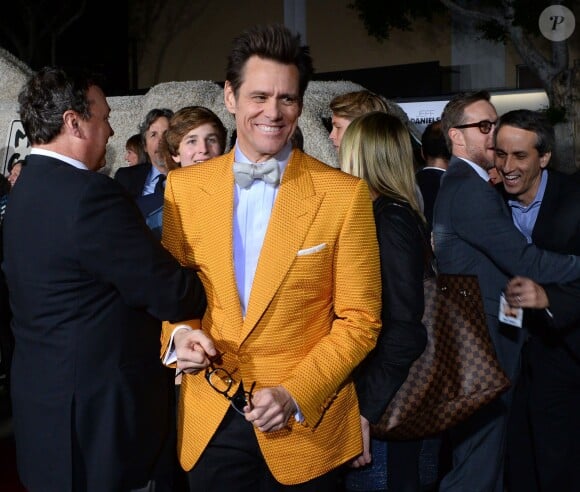 Jim Carrey lors de l'avant-première du film Dumb & Dumber De à Los Angeles le 3 novembre 2014