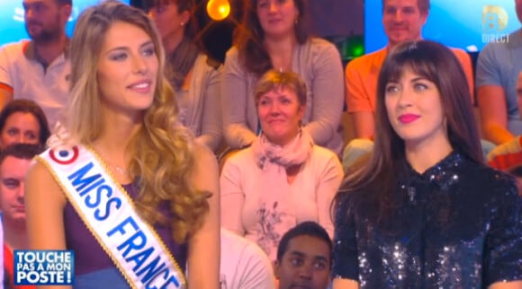 Miss France et Nolwenn Leroy dans Touche pas à mon poste, le 10 décembre 2014 sur D8.