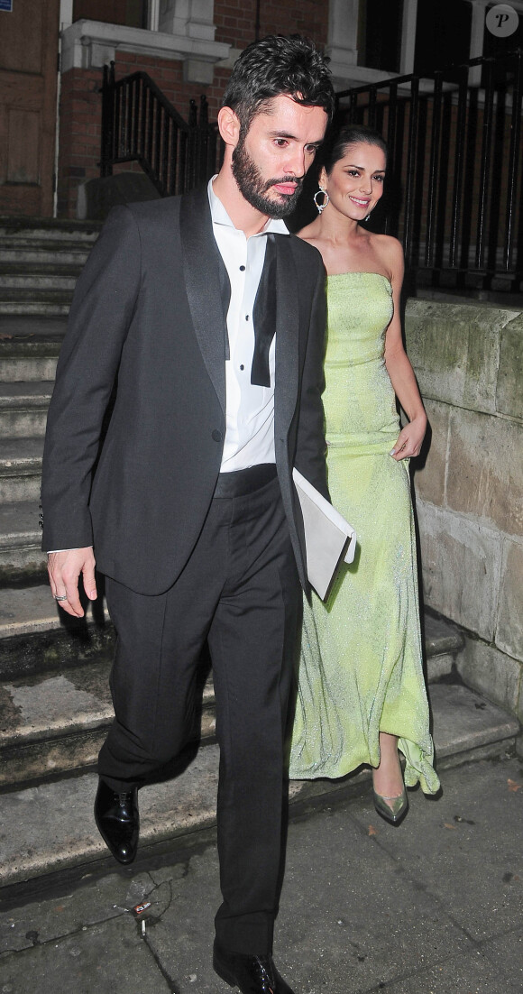 Cheryl Fernandez-Versini et son mari Jean-Bernard Fernandez-Versini lors de la soirée caritative "The Katie Piper Foundation Ball" à Londres, le 27 novembre 2014.