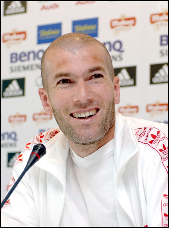 Zinedine Zidane en 2006 à Madrid. 