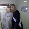 La sublime Camille Cerf, Miss France 2015, rend visite à des personnes atteintes d'un cancer à l'hôpital Saint-Antoine à Paris - Reportage du magazine "Sept à Huit", diffusé sur TF1 le 14 décembre 2014.