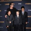 Brad Pitt, Maddox Jolie-Pitt, Shiloh Jolie-Pitt and Pax Jolie-Pi à la première du film "Unbroken" à Hollywood, le 15 décembre 2014.