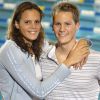 Laure Manaudou et son ex Pierre Henri lors des championnats de France à Tours, le 14 mai 2006