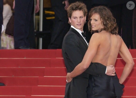 Laure Manaudou et son ex-compagnon Pierre Henri lors du Festival de Cannes le 22 mai 2005 à Cannes