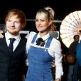 Exclusif - Ed Sheeran et Laeticia Hallyday - Backstage de l'enregistrement de l'émission spéciale "Johnny, la soirée événement", qui sera diffusée sur TF1 en prime time le 20 décembre.