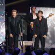 Exclusif - Eddy Mitchell, Johnny Hallyday et Thomas Dutronc - Backstage de l'enregistrement de l'émission spéciale "Johnny, la soirée événement", qui sera diffusée sur TF1 en prime time le 20 décembre 2014.