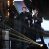 Exclusif - Eddy Mitchell, Johnny Hallyday et Thomas Dutronc - Enregistrement de l'émission spéciale "Johnny, la soirée événement", qui sera diffusée sur TF1 en prime time le 20 décembre 2014.