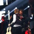 Exclusif - Johnny Hallyday et Ed Sheeran - Enregistrement de l'émission spéciale "Johnny, la soirée événement", qui sera diffusée sur TF1 en prime time le 20 décembre 2014.