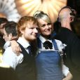 Exclusif - Ed Sheeran et Laeticia Hallyday - Enregistrement de l'émission spéciale "Johnny, la soirée événement", qui sera diffusée sur TF1 en prime time le 20 décembre 2014.
