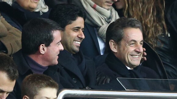 Nicolas Sarkozy, supporter souriant devant son fils Louis et un PSG navrant