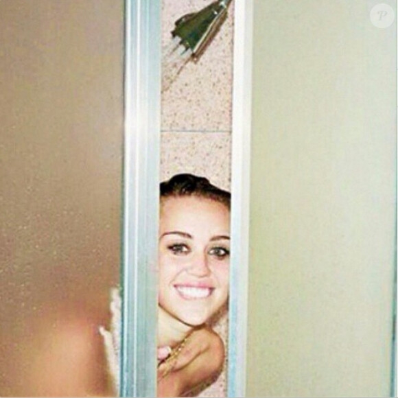 Miley Cyrus, photo sur son compte Instagram, décembre 2014