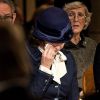 La reine Silvia n'a pu contenir ses larmes durant la cérémonie... La princesse Victoria, le roi Carl XVI Gustaf, la reine Silvia et le prince Daniel de Suède assistaient le 26 décembre 2014 en la cathédrale d'Uppsala à une messe commémorant les 10 ans du tsunami, dans lequel près de 500 de leurs compatriotes ont trouvé la mort.
