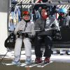 Gwen Stefani, son mari Gavin Rossdale et leurs enfants Zuma et Kingston font du ski en famille au Mammoth Mountain Resort à Mammoth, le 29 décembre 2014.