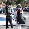 Gwen Stefani, son mari Gavin Rossdale et leurs enfants Zuma et Kingston font du ski en famille au Mammoth Mountain Resort à Mammoth, le 29 décembre 2014.