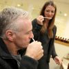 Didier Deschamps a créé son propre parfum chez Galimard à Grasse, le 17 décembre 2014, à l'aide du "nez" maison Caroline de Boutiny