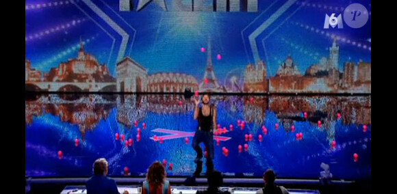 Cyril Rabbath dans Incroyable Talent sur M6, le mardi 30 décembre 2014.