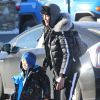 Exclusif - Paula Patton et son fils Julian passent quelques jours de vacances dans la station de ski de Mammoth. Le 31 décembre 2014 