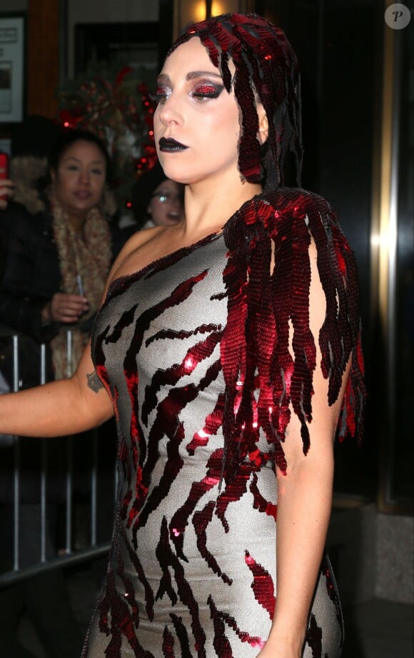 Lady Gaga dans les rues de New York, le 2 décembre 2014.
