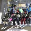 Gwen Stefani fait du ski en famille avec son mari Gavin Rossdale et leurs enfants Zuma, Kingston et Apollo dans la station de ski de Mammoth Mountain en Californie, le 2 janvier 2015