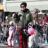 Gwen Stefani fait du ski en famille avec son mari Gavin Rossdale et leurs enfants Zuma, Kingston et Apollo dans la station de ski de Mammoth Mountain en Californie, le 2 janvier 2015