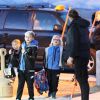 Semi-Exclusif - Gwen Stefani passe des vacances en famille avec son mari Gavin Rossdale et leurs enfants Zuma, Kingston et Apollo dans la station de ski de Mammoth Mountain en Californie, le 2 janvier 2015