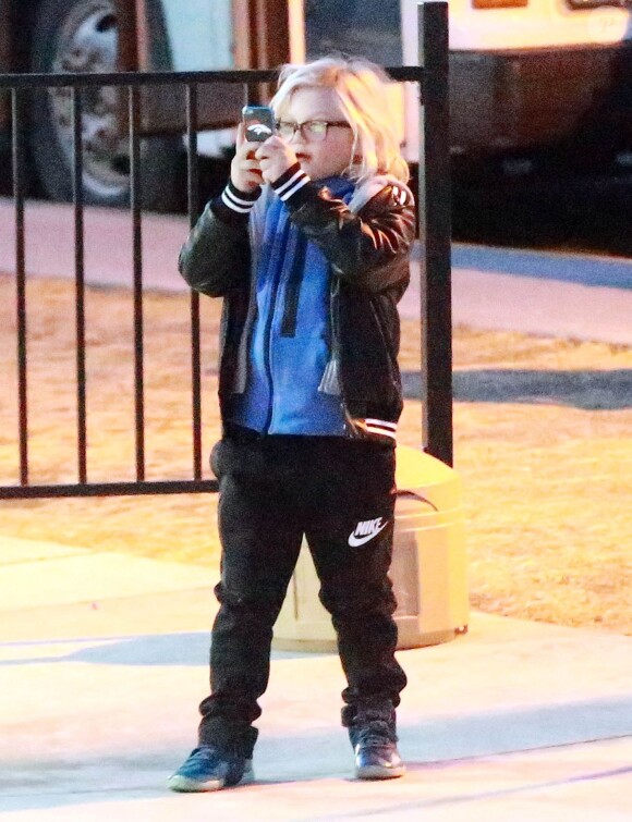 Semi-Exclusif - Gwen Stefani passe des vacances en famille avec son mari Gavin Rossdale et leurs enfants Zuma, Kingston et Apollo dans la station de ski de Mammoth Mountain en Californie, le 2 janvier 2015