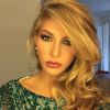 Camille Cerf dévoile son nouveau look pour l'élection de Miss Univers. Janvier 2015.
