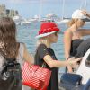 Exclusif - Rita Ora et son compagnon Ricky Hilfiger quittent l'île de Saint-Barthélémy, où ils ont passé leurs vacances de Noël. Le 29 décembre 2014  