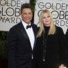 Rob Lowe et sa femme Sheryl Berkoff à la 71eme ceremonie des Golden Globe Awards a Beverly Hills, le 12 janvier 2014. 
