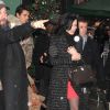 Katy Perry et John Mayer arrivent aux studios de l'emission "Good Morning America", malgre la neige, a New York. Le 17 decembre 2013 