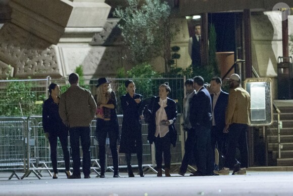 Katy Perry a invité son compagnon Dj Diplo (Wesley Pentz), ses amis et des membres de sa famille au restaurant "Le Jules Verne" sur la tour Eiffel à l'occasion de son trentième anniversaire à Paris le 26 octobre 2014. 