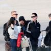 Katy Perry arrive avec son compagnon Dj Diplo (Wesley Pentz), ses amis et des membres de sa famille ( 70 personnes au total) en jet privé à l'aéroport du Bourget le 26 octobre 2014, en provenance de Marrakech au Maroc ou elle à fêté son trentième anniversaire.  
