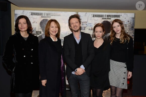 Marianne Denicourt, Nathalie Baye, Frédéric Tellier, Chloé Stefani, Christa Theret - Avant-première du film L'Affaire SK1 à Paris le 5 janvier 2015