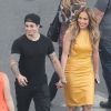 Jennifer Lopez et Casper Smart à Los Angeles, le 16 avril 2014.