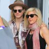 Ellie Goulding et son petit ami Dougie Poiynter font une virée en bateau à Miami Beach, le 5 janvier 2015 