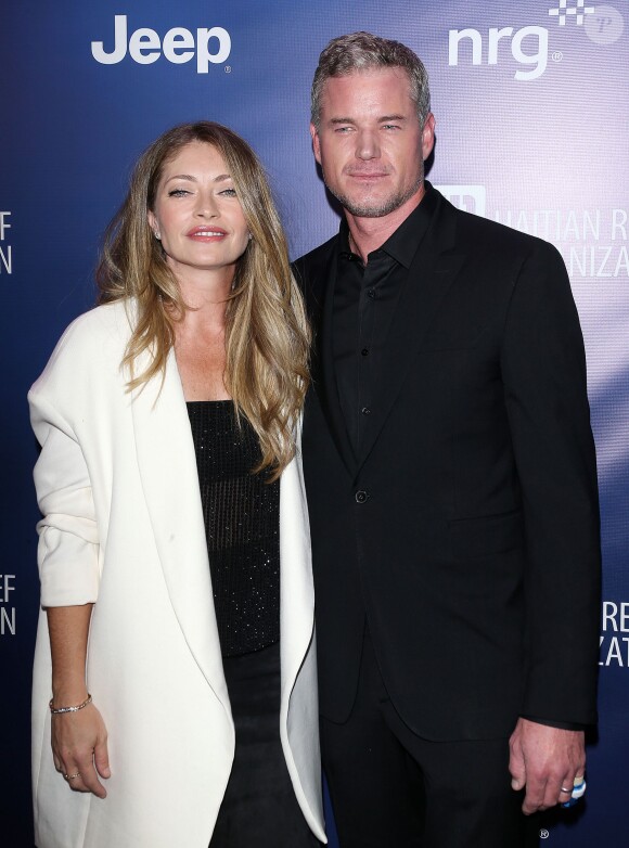 Rebecca Dane, Eric Dane lors de la soirée Sean Penn & Friends Help Haiti Home Gala au Beverly Hills Hotel à Los Angeles, le 10 janvier 2015.