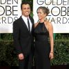 Jennifer Aniston et son fiancé Justin Theroux - 72e cérémonie des Golden Globe Awards à Beverly Hills, le 11 janvier 2015.