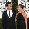 Jennifer Aniston et son fiancé Justin Theroux - 72e cérémonie des Golden Globe Awards à Beverly Hills, le 11 janvier 2015.