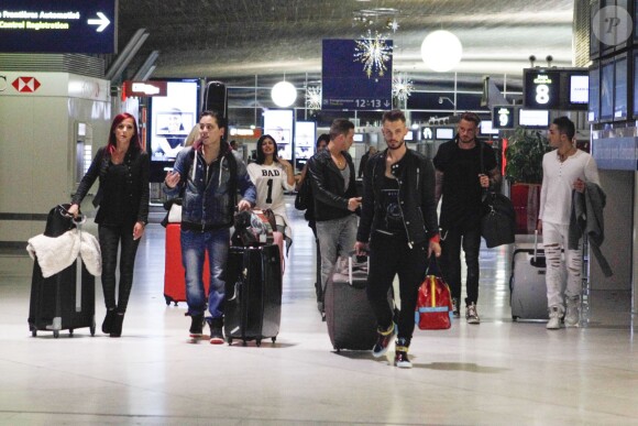 Nathalie, Jessica, Coralie, Barbara, Vivian, Jo Soul, Steven, Micha, Raphael - Départs des "Anges 7" pour le Brésil le samedi 10 et le dimanche 11 janvier.
