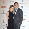 Will Arnett et sa compagne Arielle Vandenberg assistent à l'after-party des Golden Globes, organisée par The Weinstein Company et Netflix, au Robinsons May Lot. Los Angeles, le 11 janvier 2015.