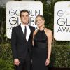 Jennifer Aniston et son fiancé Justin Theroux à la La 72ème cérémonie annuelle des Golden Globe Awards à Beverly Hills, le 11 janvier 2015