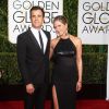Jennifer Aniston et son fiancé Justin Theroux lors de la La 72ème cérémonie annuelle des Golden Globe Awards à Beverly Hills, le 11 janvier 2015.